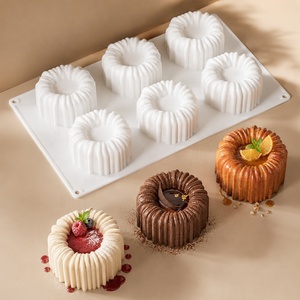 Moule à gâteau en silicone 1 pièce, antiadhésif, compatible four, pour dessert français, mousse - Product Image 1