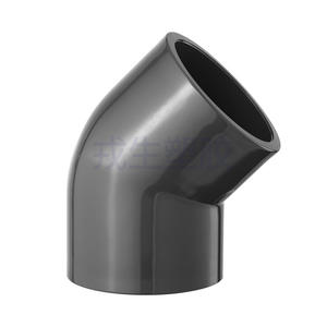 Coude intérieur en PVC 45 135 pour l'alimentation en eau chimique, raccord de tuyauterie de drainage, filetage interne, conduites, raccords, norme nationale - Product Image 1