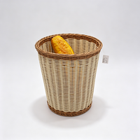 Kleurrijke handgemaakte ecovriendelijke geweven rotan baguette mand, broodhouder, waterdicht, voor keuken, eettafel, restaurant