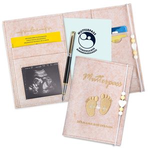Protector Personalizado Mi Primer Pasaporte de Maternidad Bordado en Fieltro, Funda para Mutterpass, Porta Pasaporte para Bebé - Product Image 1