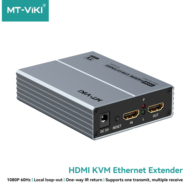 60Hz 200M Kvm Over Cat5 Cat6 Ethernet Extender 120M Hdmi Kvm Network Cable Extender for Home Theatre System