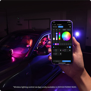 ZHIYUN FIVERAY M20 M20C 20W Mini Lampe Vidéo Puissante 2700-6500K Température de Couleur Matériau ABS Lumière d'Appoint Photo <span class=keywords><strong>Studio</strong></span> Extérieur - Product Image 5