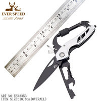 Couteau de survie tactique pliable multifonctionnel en acier inoxydable de haute qualité, personnalisation OEM, gravure au laser