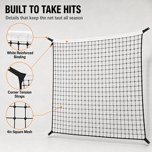 Filet de récupération de ballon de basketball de 3 m (10 pieds) pour panier de <span class=keywords><strong>basket</strong></span>, entraînement de tir, intérieur/extérieur, terrain de sport, école - Product Image 4