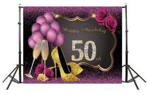 7x5ft الأحمر روز الزهور الذهبي بالونات الكعوب زجاجات الشمبانيا المربعة خلفية بريق الذهب عيد ميلاد سعيد خلفية للمرأة عيد ميلاد - Product Image 4