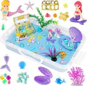 JITENG - Juego de Arena Espacial de Plástico, Seguro y No Tóxico, Arena Mágica de Colores - Product Image 1