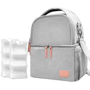 Fit Most Breast Pumps Mother Baby Care Bag Portable Waterproof Multifunctional Backpack With 2 Cooler Mother Backpack Diaper Bag