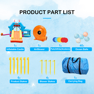 室内商业爆炸弹跳屋城堡迷你幼儿弹跳屋球坑准备发货 - Product Image 6