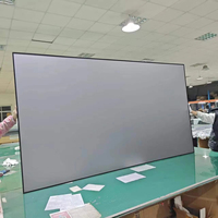 Écran de projection ALR Black Diamond à cadre fixe étroit de 100 à 250 pouces 16:9 pour cinéma maison