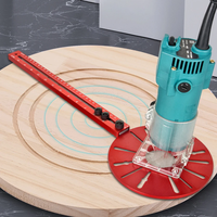 Gabarit de découpe 4-en-1 pour fraisage de rainures de routeur - Alliage d'aluminium réglable, disponible pour le bricolage (DIY) et l'OEM, durable, guidage manuel à commande manuelle
