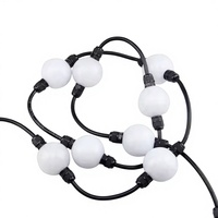 Guirlande lumineuse de Noël RGBW pleine couleur 24V IP66, CRI 90 élevé, boule de pixels 3D à 360 degrés, module de pixels LED 50 mm, hôtel, garantie 10 ans