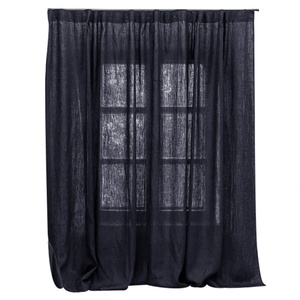 Wholesale Customizable Pure Linen <b>Curtains</b> Fabric Floor <b>Curtain</b> for the Living Room Bay <b>Window</b> <b>Curtains</b> for Home - Product Image 6