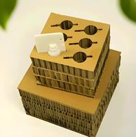 Vendita Diretta dalla Fabbrica, Scatola Regalo Personalizzata in Cartone a Nido d'Ape, Confezione in Cartone Ondulato per Bottiglie di Vino, Scatola Regalo per Bicchieri d'Acqua