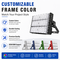 Nouveau design de projecteur LED pour terrains de padel et stades, éclairage extérieur pour équipements sportifs, prix usine, avec 100W, 200W, 300W