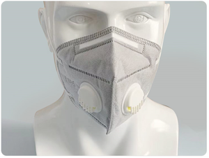 Respiratore KN95 Monouso di Alta Qualità, Mascherina Facciale Monouso KN95 con Doppia Valvola di Respirazione per Protezione Personale - Product Image 6
