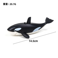 Blocs de construction Orca Baleine Killer, figurines de créatures marines, accessoires de rechange, jouet de construction MOC DIY pour fond de mer NO.770629