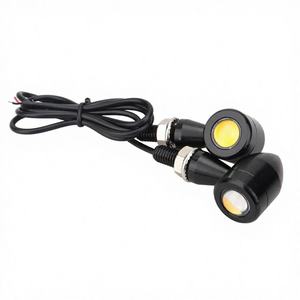ไฟท้ายมอเตอร์ไซค์ LED สีเหลืองขนาดเล็ก ไฟเลี้ยว ไฟเบรก สว่างพิเศษ กันน้ำ - Product Image 2