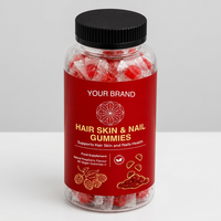 Bonbons gélifiés moelleux aux saveurs de fruits premium avec mélange botanique, emballage en conteneur scellé pour une utilisation quotidienne pratique.