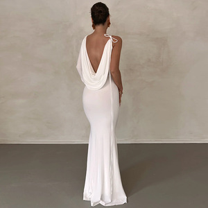 FS8658A abbigliamento 2023 primavera abito Casual elegante da donna abito da festa a manica - Product Image 3