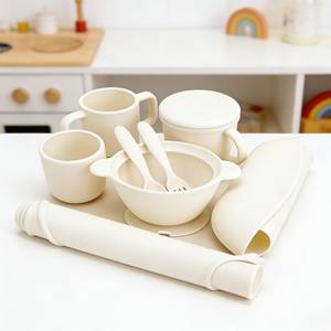 Juego <span class=keywords><strong>de</strong></span> Vajilla Reutilizable <span class=keywords><strong>para</strong></span> Niños al por Mayor, Caja <span class=keywords><strong>de</strong></span> Regalo <span class=keywords><strong>para</strong></span> Bebés que Incluye Plato y Babero <span class=keywords><strong>de</strong></span> Silicona con Succión <span class=keywords><strong>para</strong></span> Productos Infantiles - Product Image 2