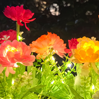 Éclairage LED extérieur IP65, lampes solaires en forme de fleurs pour le jardin, les allées, les patios, décorations, ajoute une ambiance magnifique et rehausse l'humeur