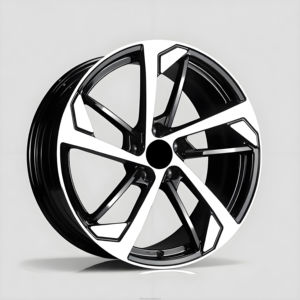 Nouvelles jantes en alliage d'aluminium forgées en deux parties, 18-21 pouces, 5 branches, trous RS3, finition noire, 5x120/112, pour <span class=keywords><strong>Audi</strong></span> SQ5 RS Q8 A4 B7 et Magotan - Product Image 3
