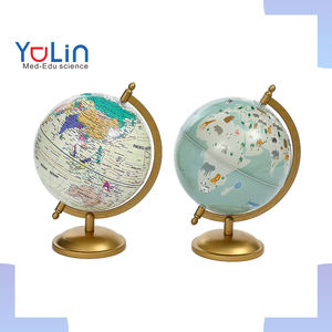 Herramienta de enseñanza <span class=keywords><strong>ambiental</strong></span> Recursos Geografía Oficina Globo giratorio decorativo del mundo 20cm Globo del mundo vintage - Product Image 1