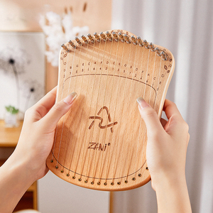 <span class=keywords><strong>Lyre</strong></span> à pouce à 17 <span class=keywords><strong>cordes</strong></span>, <span class=keywords><strong>lyre</strong></span> à une seule planche, instrument de musique portable avec <span class=keywords><strong>cordes</strong></span> métalliques - Product Image 3