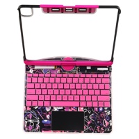 Keyboard Ajaib Transparan Cyberpunk OEM/ODM Pabrik dengan Rotasi 180, 360 Derajat dan Lampu Latar 7RGB untuk iPad 10.9'', 11'', dan 12.9''