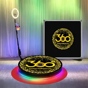 自動ポータブル回転プラットフォーム80cm360ウェディングフォトブースフォトブース