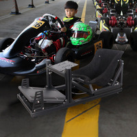 YUESHEN Racing Simulator Cockpit Acier Réglable Enfants Karting Logitech Thrustmaster Fanatec Sim Racing Game Seat