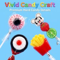 Bulk groothandel individueel verpakte cartoon harde lollies meerdere levendige vormen kindersnack harde snoepjes lolly pot verpakking