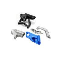 Carcasa de Caliper de Freno de Aleación de Aluminio Forjado Personalizada AL6061 con Estructura Acanalada para Freno de Disco de Bicicleta y Motocicleta, Anodizado Duro