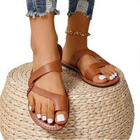 Chaussures plates d'été confortables pour femmes, idéales pour l'extérieur, avec semelle extérieure en caoutchouc, doublure en daim, semelle intermédiaire en éponge et tissu extensible – Vente en gros