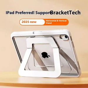 Étuis et housses pour tablettes, <span class=keywords><strong>coque</strong></span> plate de protection en alliage d'aluminium pour <span class=keywords><strong>iPad</strong></span> Air4/5/6, étui Fulcrum avec emplacement pour stylet, support métallique pliable <span class=keywords><strong>Pro</strong></span> - Product Image 3