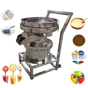 Stainless Steel 450 Beverage Liquid Vibro Sifter Food Powder Vibrating Filter Sieve Machine