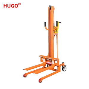 Transpalette semi-électrique <span class=keywords><strong>HUGO</strong></span> 200kg 400kg, gerbeur manuel, batterie lithium-ion, pneus en polyuréthane, intérieur/extérieur - Product Image 6