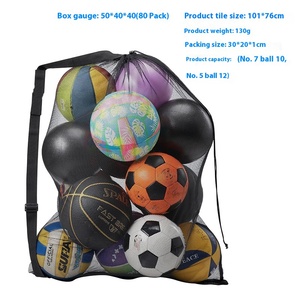 Accesorios Deportivos Personalizados - Bolsa de Red Grande para Pelotas con Capacidad para 10-30 Pelotas de Baloncesto, Fútbol y Voleibol - Product Image 3