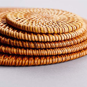 100% Natural hecho a mano tejido de mimbre Hotel restaurante <span class=keywords><strong>casa</strong></span> cocina escritorio café Montaña <span class=keywords><strong>Rusa</strong></span> manteles - Product Image 4