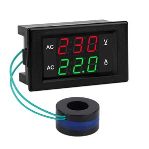 Voltmètre numérique AC 500V 100A, ampèremètre, panneau LED 2 en 1, multimètre, testeur <span class=keywords><strong>de</strong></span> tension et d'<span class=keywords><strong>ampérage</strong></span> à 2 fils - Product Image 1