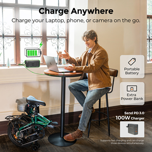 Engwe ZIP Electric Commuter <b>Bicycle</b> 25km/h 36V10Ah Lithium Battery 7-Speed Hydraulic Disc Brakes Aluminum <b>Frame</b> 16" Wheels 120km - Product Image 2