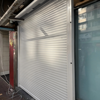 Puerta de Garaje Enrollable de Aluminio Aislada Moderna, Color Gris Antracita, Automática, con Espuma de PU, Seccional, para Viviendas Residenciales