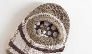 Kaus kaki jahit anti selip lembut bayi baru lahir hewan lucu katun Combed lantai anak balita 0-3Y kaus kaki sandal pegangan pergelangan kaki pendek - Product Image 6