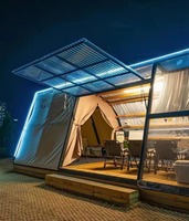 Tente Tourle Nouveau Design Cabine Temporelle Restaurant Extérieur Cabine Glamping Tente Imperméable en PVC