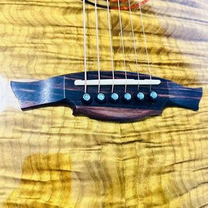 Sandalo in seta dorata da 41 pollici di chitarra acustica di fascia alta professionale a tutto suono - Product Image 2