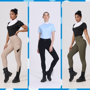 2025 Women's Quick Dry <b>Long</b> <b>Sleeve</b> Summer Equestrian Clothing Sun Shirt Breathable Polo Horse Riding Shirts <b>Base</b> <b>Layer</b> - Product Image 2