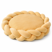 Nouveauté, lit pour animaux de compagnie en tissu pelucheux tissé à la main, moderne et créatif, DIY, 6 cm d'épaisseur, lavable en machine, lit de qualité supérieure pour chien et chat