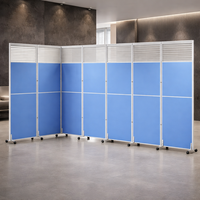 Cloison de séparation de bureau moderne, écran pliable, séparateur mobile, matériau MDF durable pour bureau moderne, salon, salle à manger