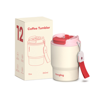 Tasse thermique de voyage en acier inoxydable Hong Ling tasse à café isolée sans BPA avec paille tasse à vide tasses à café personnalisées