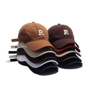 Casquette de baseball femme surdimensionnée à large bord, broderie de lettres, couleur unie, protection solaire, respirante, chapeau en toile automne-hiver - Product Image 3